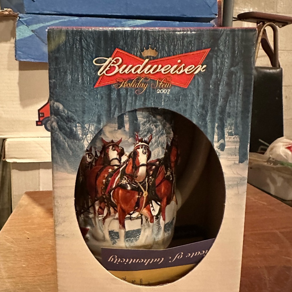 Budweiser Holiday Stein 2007
